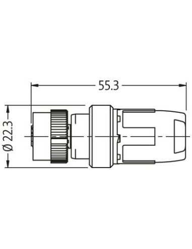 Wtyczka MQ12 żeńska, prosta, 4-polowa, 0,5..1mm2, zaciski nożowe 7050-12641-0000000 | Przewody i Złącza | Eshop Dopak | Wszystko