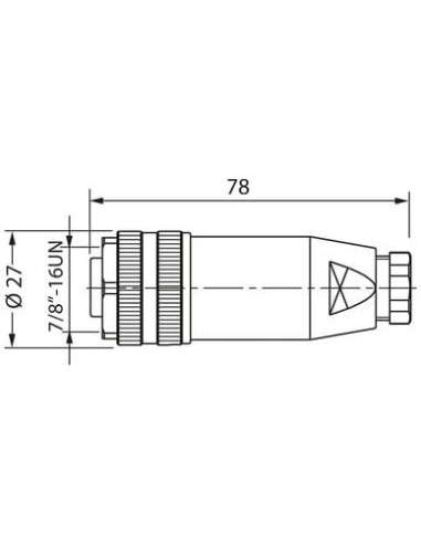 Wtyczka 7/8" żeńska, prosta, 10-12mm, zaciski śrubowe 7000-78221-0000000 | Przewody i Złącza | Eshop Dopak | Wszystko dla Przemy