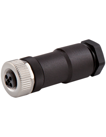 Wtyczka M12 żeńska, prosta T-cod. 4-polowa, zaciski śrubowe 7000-P7411-0000000 | Przewody i Złącza | Eshop Dopak | Wszystko dla 