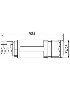 Wtyczka MQ15-X-Power żeńska, prosta, 6-13mm 7000-P8541-0000000 | Przewody i Złącza | Eshop Dopak | Wszystko dla Przemysłu 2
