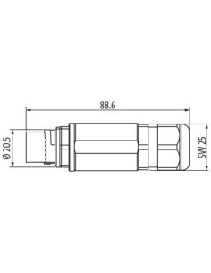 Wtyczka MQ15-X-Power męska, prosta, 6-13mm 7000-P8501-0000000 | Przewody i Złącza | Eshop Dopak | Wszystko dla Przemysłu 2