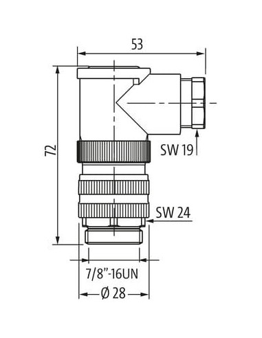 Złącze 7/8" męskie 90° 7000-78151-0000000 | Przewody i Złącza | Eshop Dopak | Wszystko dla Przemysłu