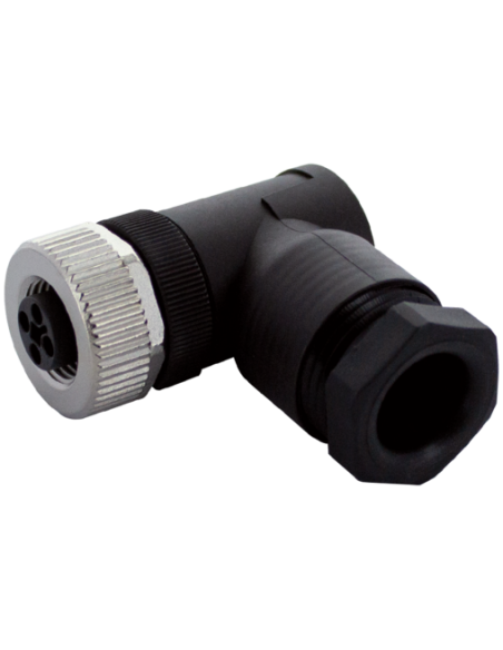 Wtyczka M12 żeńska, kątowa T-cod. 4-polowa, maks. 1,5 mm? 7000-P7421-0000000 | Przewody i Złącza | Eshop Dopak | Wszystko dla Pr