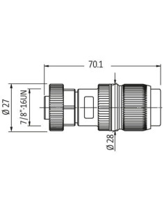 Wtyczka 7/8'' żeńska, prosta, 5-polowa, 0,75-1,50mm2 V2A 7002-78211-0000000 | Przewody i Złącza | Eshop Dopak | Wszystko dla Prz 2