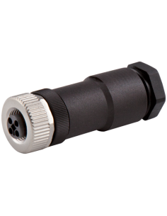 Wtyczka M12 żeńska, prosta T-cod. 4-polowa, maks. 1,5 mm? 7000-P7611-0000000 | Przewody i Złącza | Eshop Dopak | Wszystko dla Pr