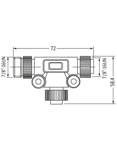 Trójnik 7/8" 7000-50061-0000000 | Przewody i Złącza | Eshop Dopak | Wszystko dla Przemysłu