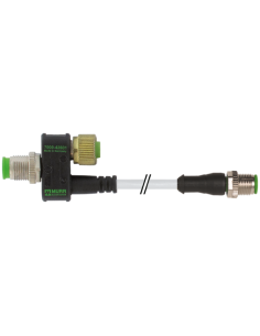 Trójnik M12 męski, 3-polowy - M12 żeński 8-polowy   M12 męski, prosty, 7000-42601-0000000 | Przewody i Złącza | Eshop Dopak | Ws