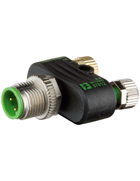 Trójnik M12 męski, 3-polowy - 2x M8 żeński, 3-polowy 7000-41221-0000000 | Przewody i Złącza | Eshop Dopak | Wszystko dla Przemys