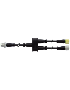 Konektor-trójnik M12 męski 0° / 2x M12 żeński 0° 7356-X0017-6340060 | Przewody i Złącza | Eshop Dopak | Wszystko dla Przemysłu