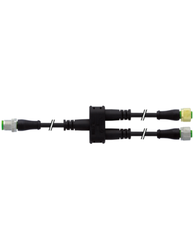 Konektor-trójnik M12 męski 0° / 2x M12 żeński 0° 7356-X0017-6340060 | Przewody i Złącza | Eshop Dopak | Wszystko dla Przemysłu