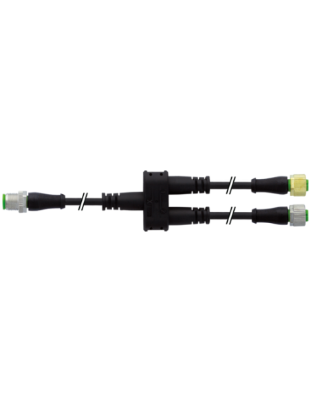 Konektor-trójnik M12 męski 0° / 2x M12 żeński 0° 7356-X0017-6340060 | Przewody i Złącza | Eshop Dopak | Wszystko dla Przemysłu