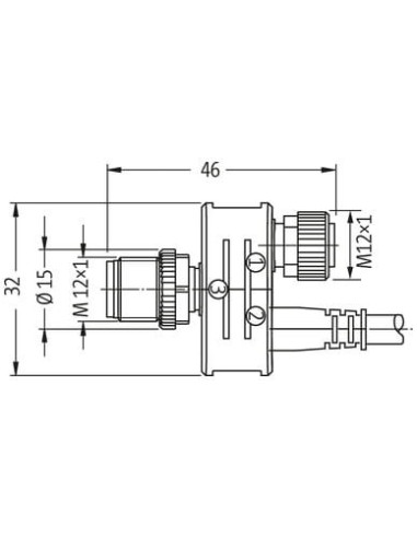 Złącze T M12 męskie/M12 męskie kabel M12 żeńskie A-cod 7000-42643-0000000 | Przewody i Złącza | Eshop Dopak | Wszystko dla Przem