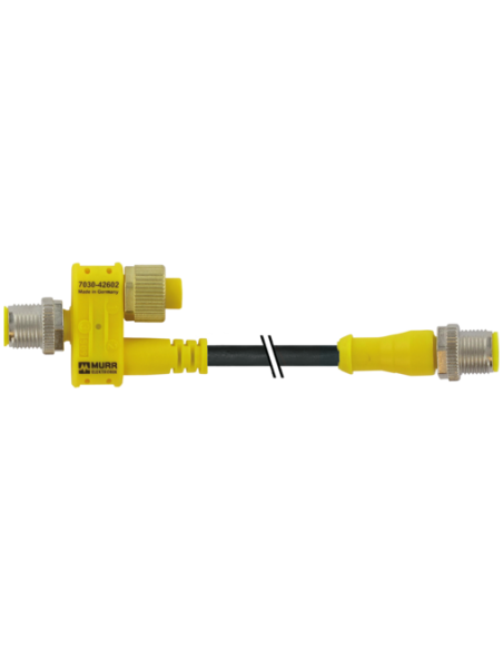 Złącze T M12 męskie / M12 męskie   kabel   M12 żeńskie 7030-42662-0000000 | Przewody i Złącza | Eshop Dopak | Wszystko dla Przem