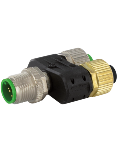 Złącze T SlimLine ekranowane M12 męskie/ 2xM12 żeńskie 7000-42711-0000000 | Przewody i Złącza | Eshop Dopak | Wszystko dla Przem