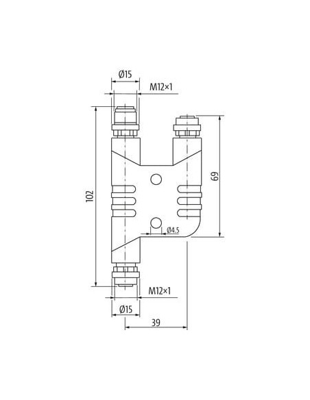 Trójnik h M12 męski L-cod/ 2x M12 żeński L-cod 7000-P4903-0000000 | Przewody i Złącza | Eshop Dopak | Wszystko dla Przemysłu