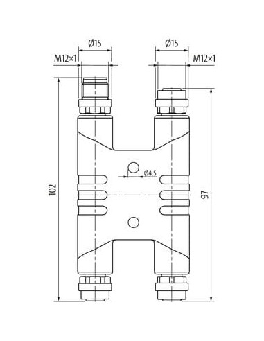 Złącze H M12 męskie kodowane S/ 3x M12 żeńskie kodowane S 7000-P6902-0000000 | Przewody i Złącza | Eshop Dopak | Wszystko dla Pr