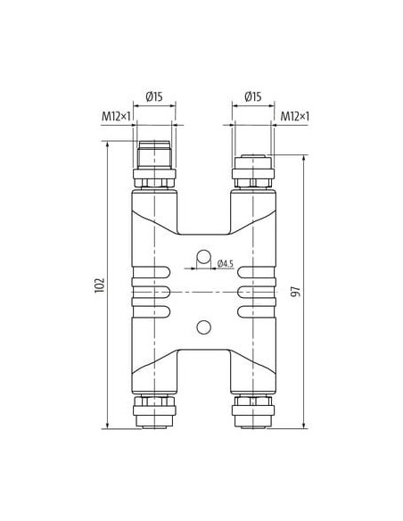 Złącze H M12 męskie kodowane S/ 3x M12 żeńskie kodowane S 7000-P6902-0000000 | Przewody i Złącza | Eshop Dopak | Wszystko dla Pr