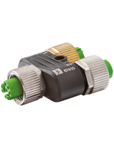 Trójnik M12 żeński Y-cod. - M12 żeński D-cod.   żeński A-cod. 7000-47311-0000000 | Przewody i Złącza | Eshop Dopak | Wszystko dl