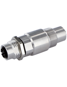 Złącze panelowe M12 żeńskie/żeńskie 8-polowe kodowanie x 7000-51521-0000000 | Przewody i Złącza | Eshop Dopak | Wszystko dla Prz