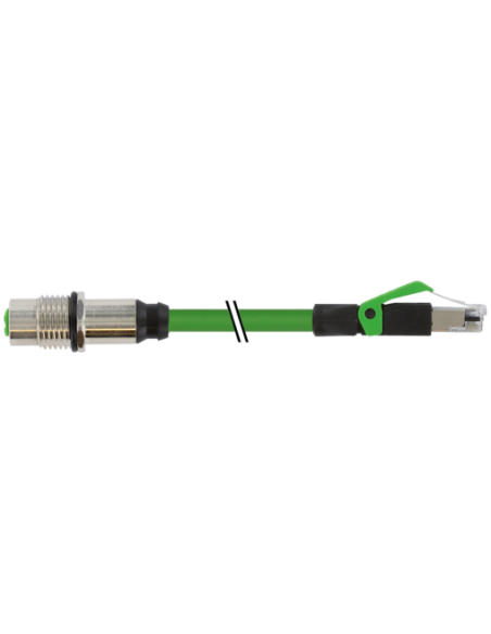Złącze panelowe M12 żeńskie D-cod. RM / RJ45 męskie 0° 7000-44851-7940100 | Przewody i Złącza | Eshop Dopak | Wszystko dla Przem