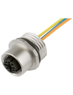 Złącze panelowe M12 żeńskie, 4-polowe, D-cod, EtherNet, 0,2m 7000-14501-9760020 | Przewody i Złącza | Eshop Dopak | Wszystko dla