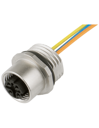 Złącze panelowe M12 żeńskie, 4-polowe, D-cod, EtherNet, 0,2m 7000-14501-9760020 | Przewody i Złącza | Eshop Dopak | Wszystko dla