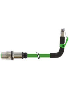 Złącze żeńskie M12 kod D RM / RJ45 męskie 90° w górę 7000-44867-7960075 | Przewody i Złącza | Eshop Dopak | Wszystko dla Przemys