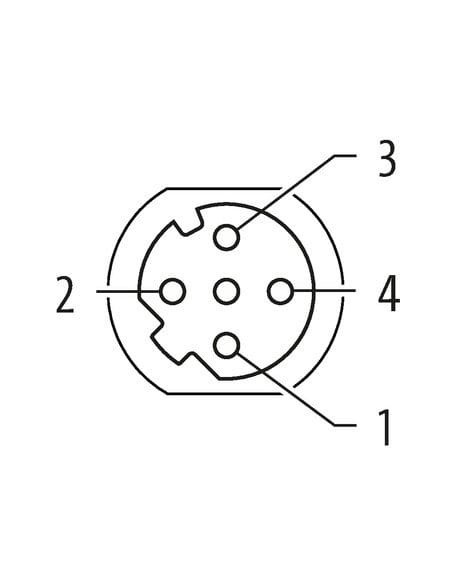 Złącze żeńskie M12 kod D RM / RJ45 męskie 90° w górę 7000-44867-7960075 | Przewody i Złącza | Eshop Dopak | Wszystko dla Przemys