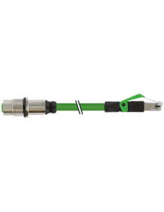 Złącze żeńskie M12, kod D, RM / RJ45, męskie 0° 7000-44851-7940380 | Przewody i Złącza | Eshop Dopak | Wszystko dla Przemysłu