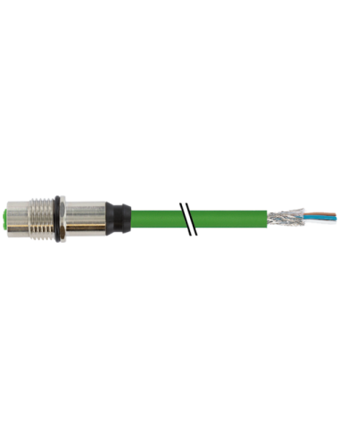 Konektor M12 żeński panelowy D-cod. RM Ethernet 7000-14511-7940200 | Przewody i Złącza | Eshop Dopak | Wszystko dla Przemysłu