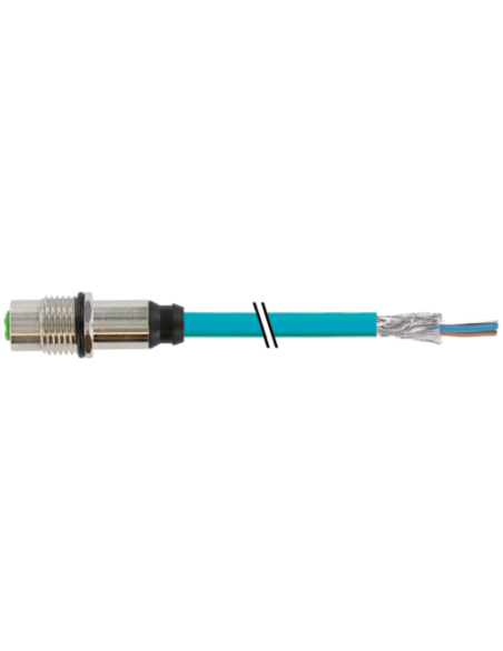 Złącze żeńskie M12. Kod D. ekranowane RM Ethernet 7700-14511-S4U0030 | Przewody i Złącza | Eshop Dopak | Wszystko dla Przemysłu
