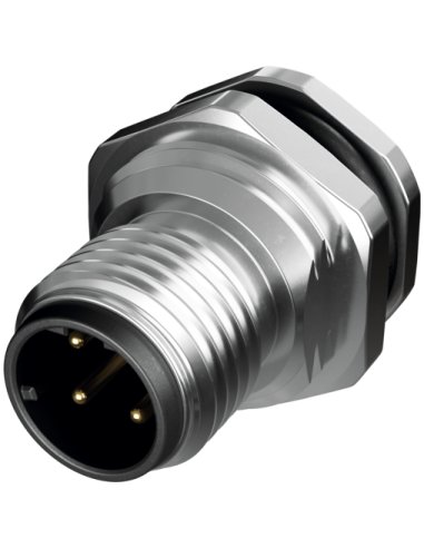 Złącze męskie M12 0°, kod D, mocowanie tylne 7000-R2114-11D2400 | Przewody i Złącza | Eshop Dopak | Wszystko dla Przemysłu