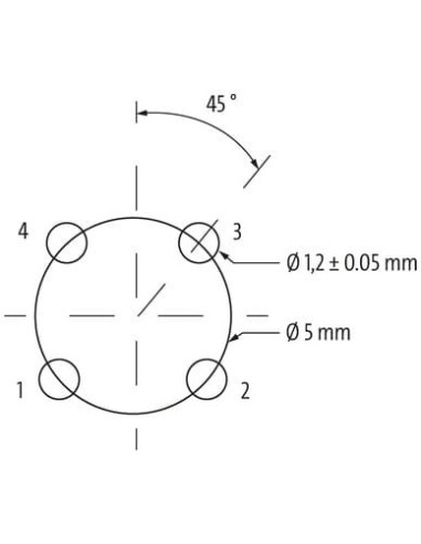 Złącze męskie M12 0°, kod D, mocowanie tylne 7000-R2114-11D2400 | Przewody i Złącza | Eshop Dopak | Wszystko dla Przemysłu