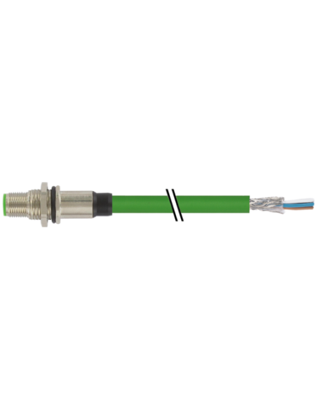 Złącze panelowe M12 męskie D-cod. Ethernet 7000-14551-7940150 | Przewody i Złącza | Eshop Dopak | Wszystko dla Przemysłu