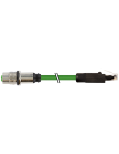 Złącze żeńskie M12, kod D, RM / RJ45, męskie 0° 7700-44851-S7V0030 | Przewody i Złącza | Eshop Dopak | Wszystko dla Przemysłu