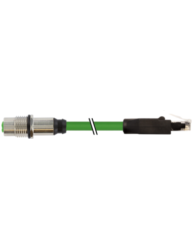 Złącze żeńskie M12, kod D, RM / RJ45, męskie 0° 7700-44851-S7V0030 | Przewody i Złącza | Eshop Dopak | Wszystko dla Przemysłu