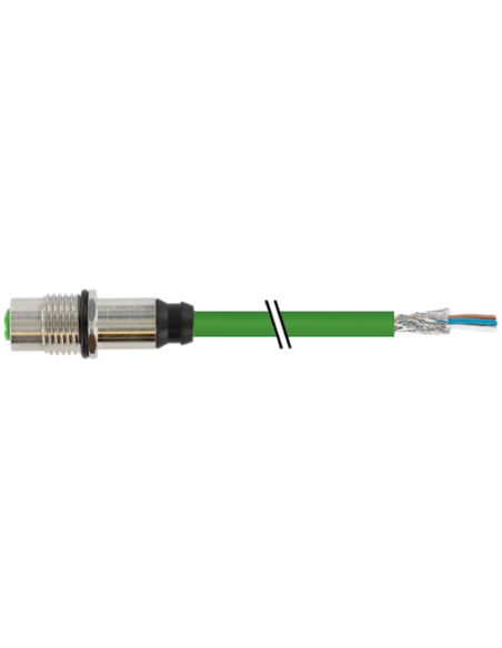 Złącze żeńskie M12. Kod D. ekranowane RM Ethernet 7700-14511-S7V0200 | Przewody i Złącza | Eshop Dopak | Wszystko dla Przemysłu