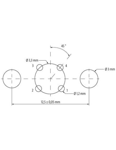 Złącze żeńskie M8 0°, gniazdo d-cod. mocowanie tylne 7000-R1214-12D2100 | Przewody i Złącza | Eshop Dopak | Wszystko dla Przemys
