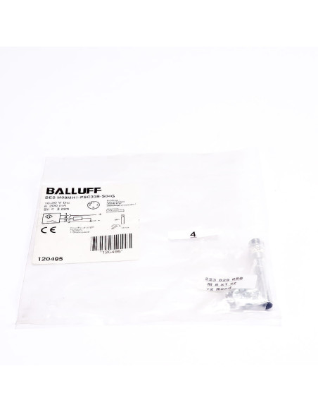 Czujnik indukcyjny standardowy, BALLUFF, BES M08MH1-PSC30B-S04G/120495 | Automatyka | Eshop Dopak | Wszystko dla Przemysłu