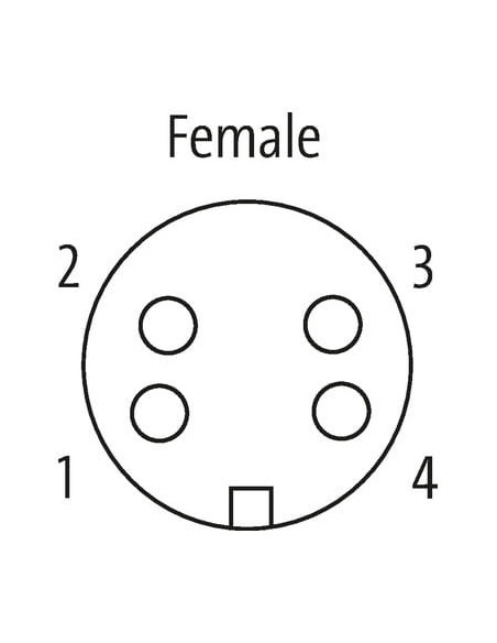 7/8''Flanszdawka 4-pin. 977 Linka 0,2 m 7000-78361-9770020 | Przewody i Złącza | Eshop Dopak | Wszystko dla Przemysłu