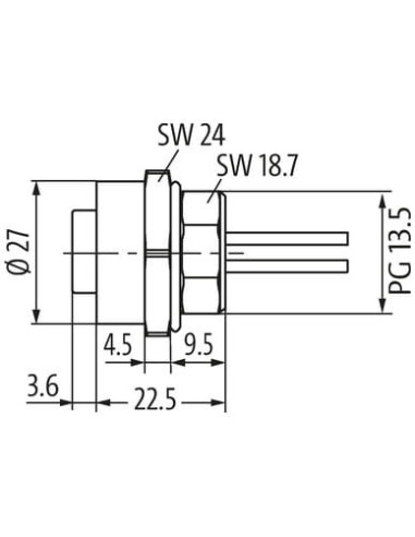 7/8'' ŻEŃSKA KOREK KOŁNIERZOWY 7000-78361-9770100 | Przewody i Złącza | Eshop Dopak | Wszystko dla Przemysłu
