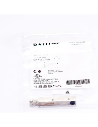 Czujnik indukcyjny standardowy, BALLUFF, BES Q08ZC-PSC20B-S49G BES01U2/158955  | Automatyka | Eshop Dopak | Wszystko dla Przemys