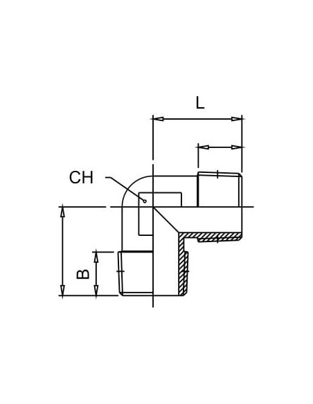 Kolanko gwintowane G 1/2 GZ, mosiądz niklowany | Hydraulika | Eshop Dopak | Wszystko dla Przemysłu