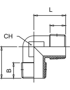 Kolanko gwintowane G 3/8 GZ, mosiądz niklowany | Hydraulika | Eshop Dopak | Wszystko dla Przemysłu 2