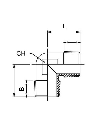 Kolanko gwintowane G 3/8 GZ, mosiądz niklowany | Hydraulika | Eshop Dopak | Wszystko dla Przemysłu