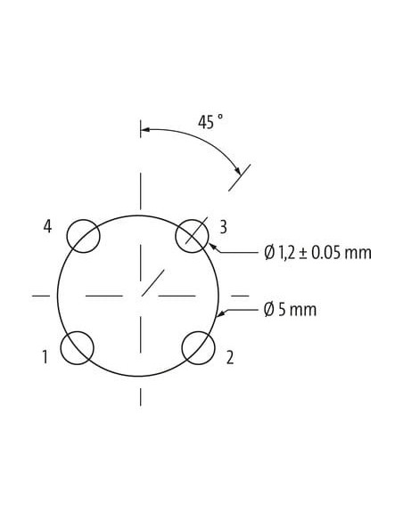 Gniazdo M12 męskie 0° a-cod. montaż tylny 7000-R2114-11A2400 | Przewody i Złącza | Eshop Dopak | Wszystko dla Przemysłu
