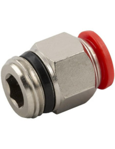 Złączka pneumatyczna wtykowa prosta do węża fi 6 mm, G 1/8 GZ, mosiądz niklowany | Pneumatyka | Eshop Dopak | Wszystko dla Przem