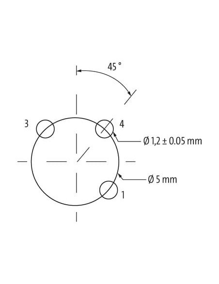 Gniazdo M12 żeńskie 0° a-cod. mocowanie tylne 7000-R2213-11A2400 | Przewody i Złącza | Eshop Dopak | Wszystko dla Przemysłu