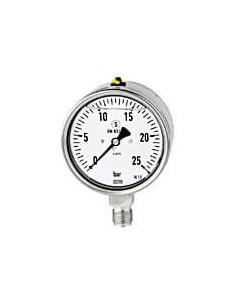 Manowakuometr glicerynowy G1/2R, 100mm, -1/ 9bar, ES | Przyrządy Pomiarowe | Eshop Dopak | Wszystko dla Przemysłu