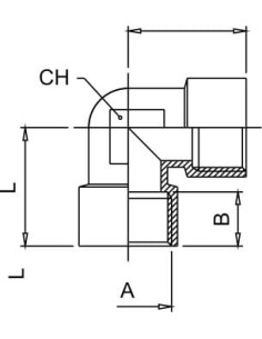 Kolanko gwintowane G 1/4 GW, mosiądz niklowany | Hydraulika | Eshop Dopak | Wszystko dla Przemysłu 2